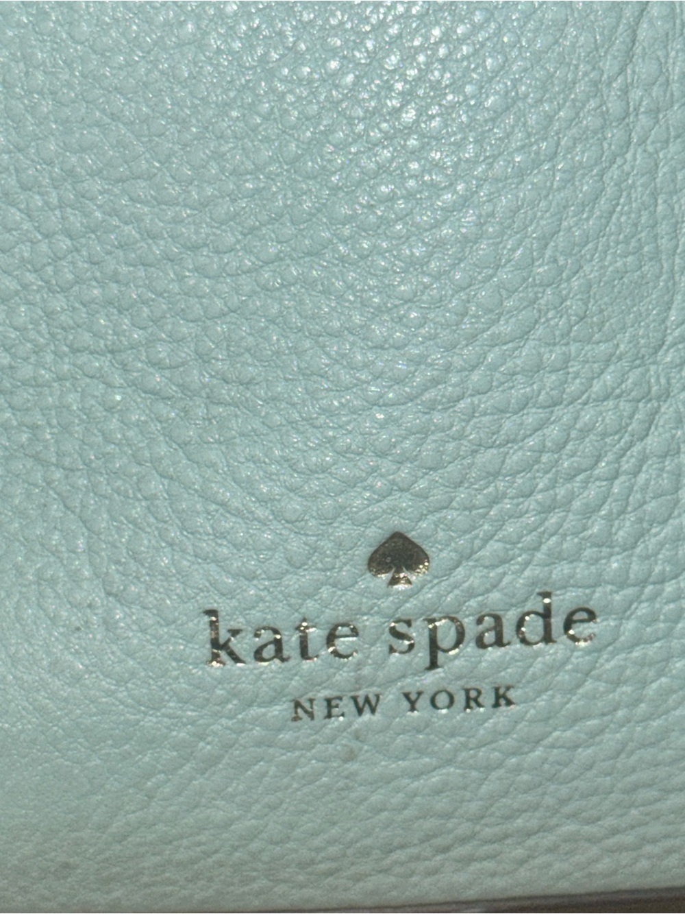 kate spade light aqua leather bucket shoulder bag - Picture 3 of 15